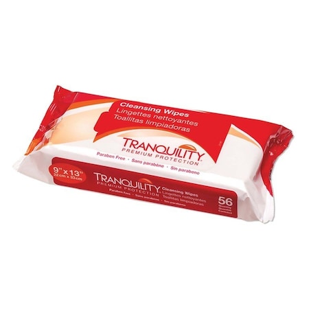 Tranquility Personal Wipe, Soft Pack, Aloe/Vitamin E/Chamomile, Scented, 56PK 3101